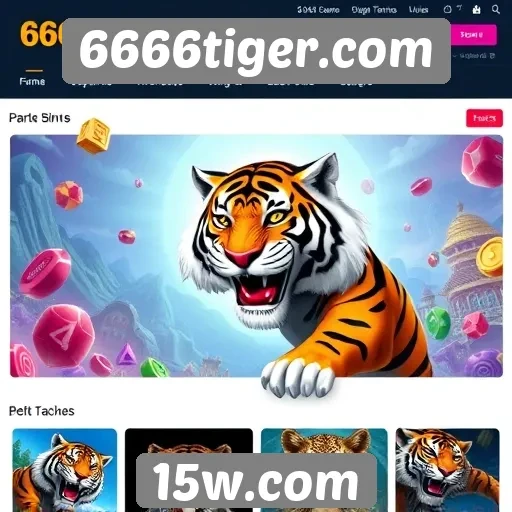 Variedade de jogos disponíveis na plataforma 6666tiger.com